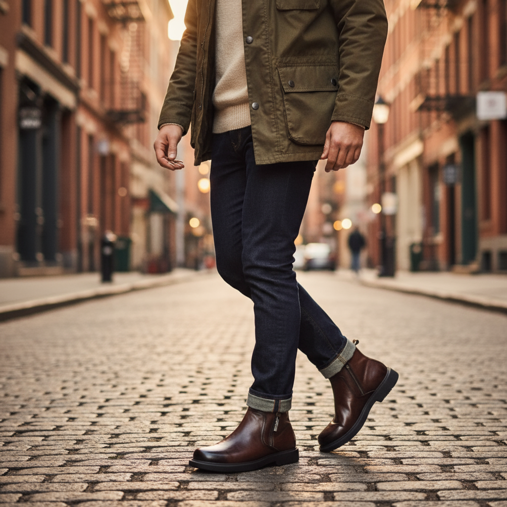 Helvano | Herren Stiefel mit Reissverschluss