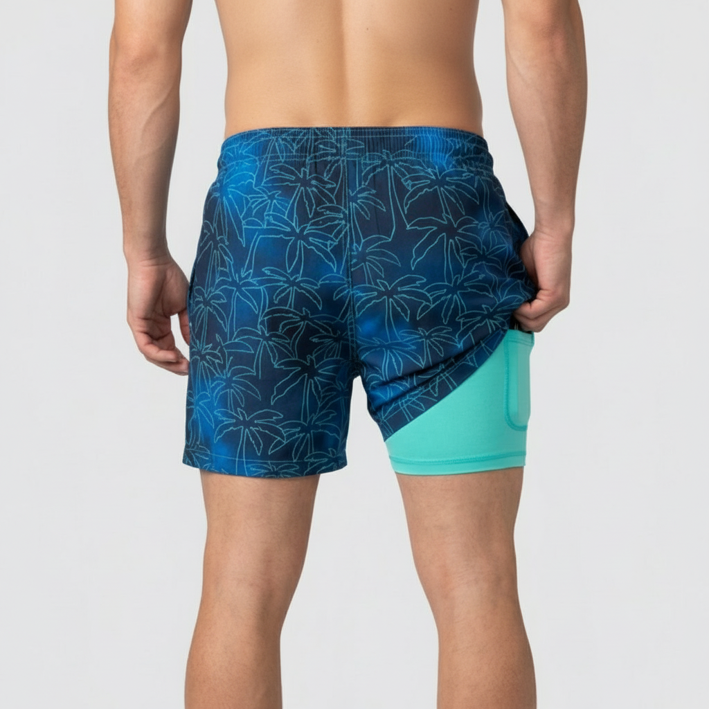 Helvano | Schnelltrocknende Badeshorts mit Kompression für Herren