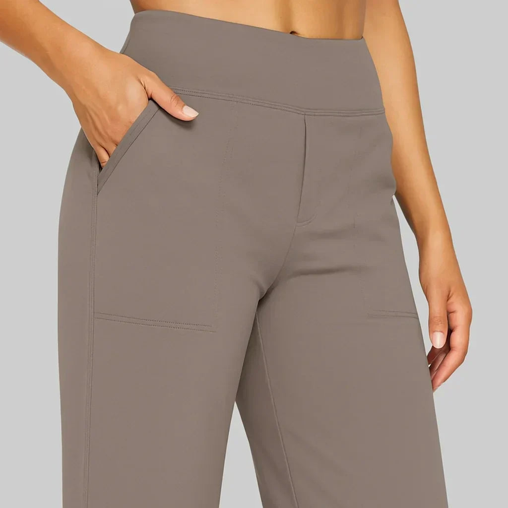 Helvano | Damen Stretch-Hose mit elastischem Bund