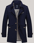 Helvano | Einreihiger Trenchcoat für Herren