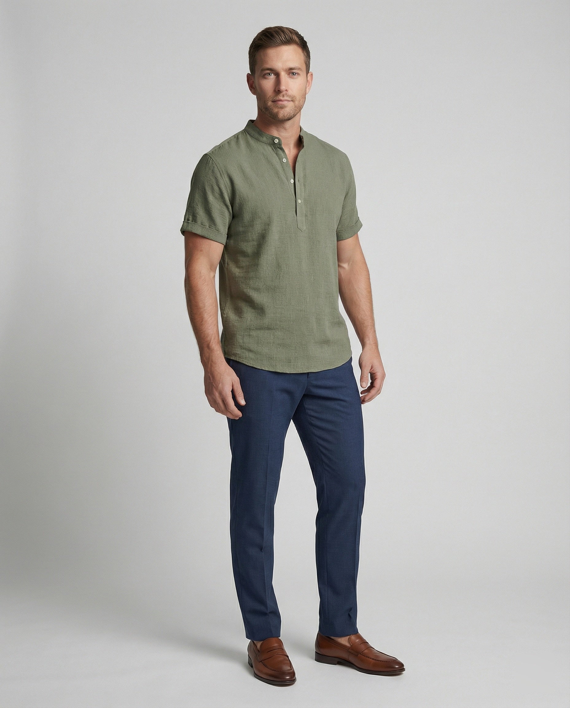 Helvano | Herren-Poloshirt mit V-Ausschnitt