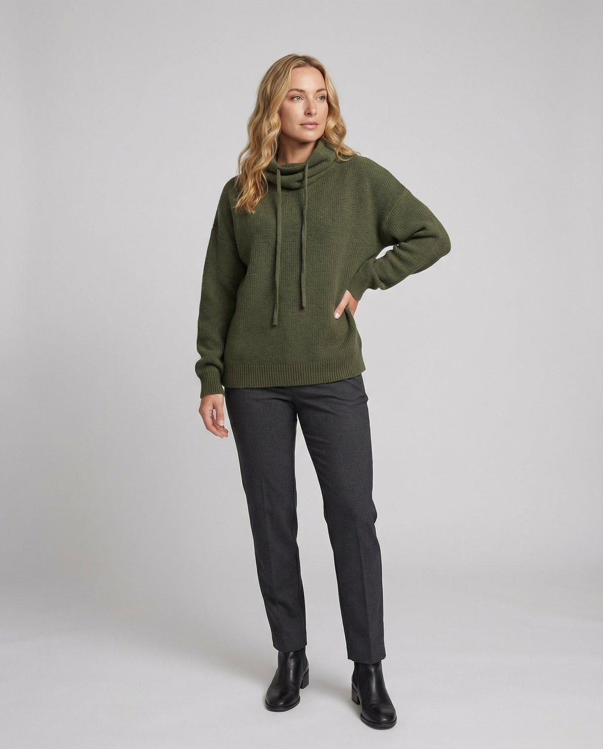 Helvano | Damen Rollkragenpullover aus Merinowolle