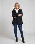 Helvano | Fleece-gefütterte Kapuzenjacke für Damen