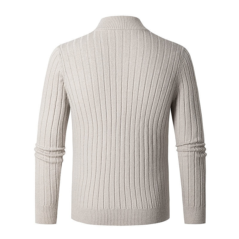 Helvano | Gerippter Troyer-Pullover für Herren