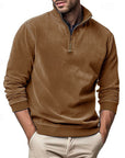 Helvano | Troyer-Sweatshirt mit Stehkragen für Herren
