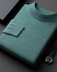 Helvano | Gerippter Stehkragenpullover für Herren