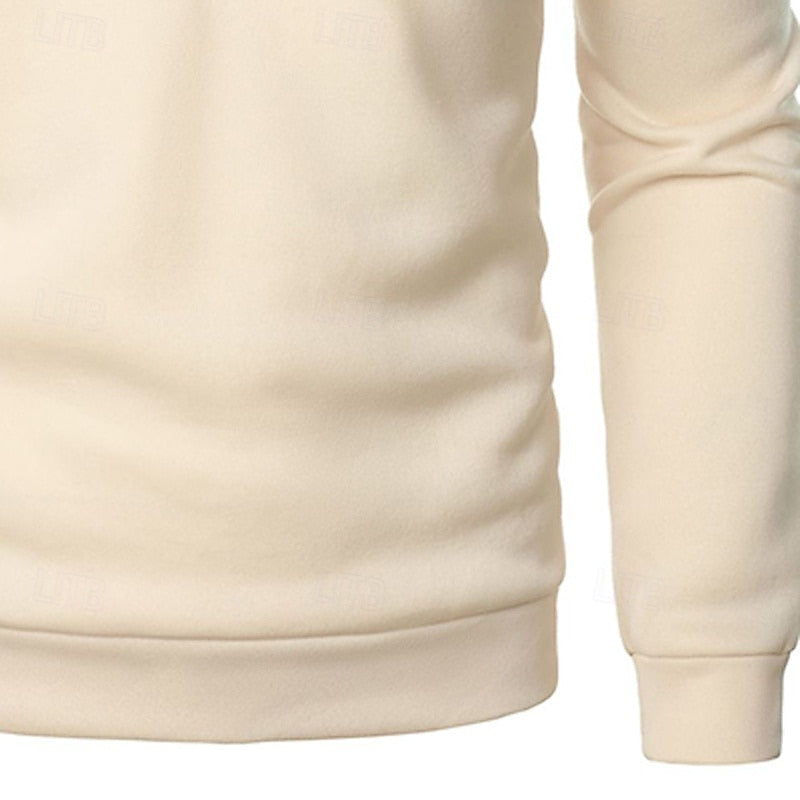 Helvano | Herren Pullover mit Stehkragen und Viertelreissverschluss