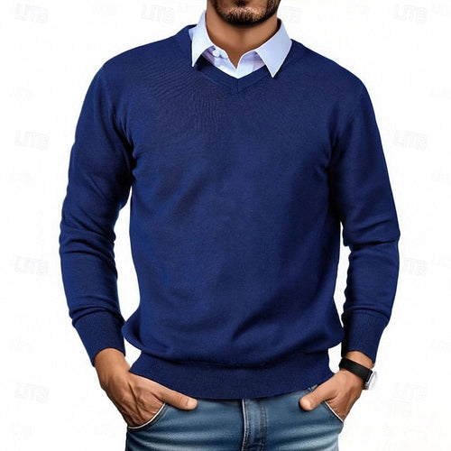 Helvano | Strickpullover mit V-Ausschnitt für Herren