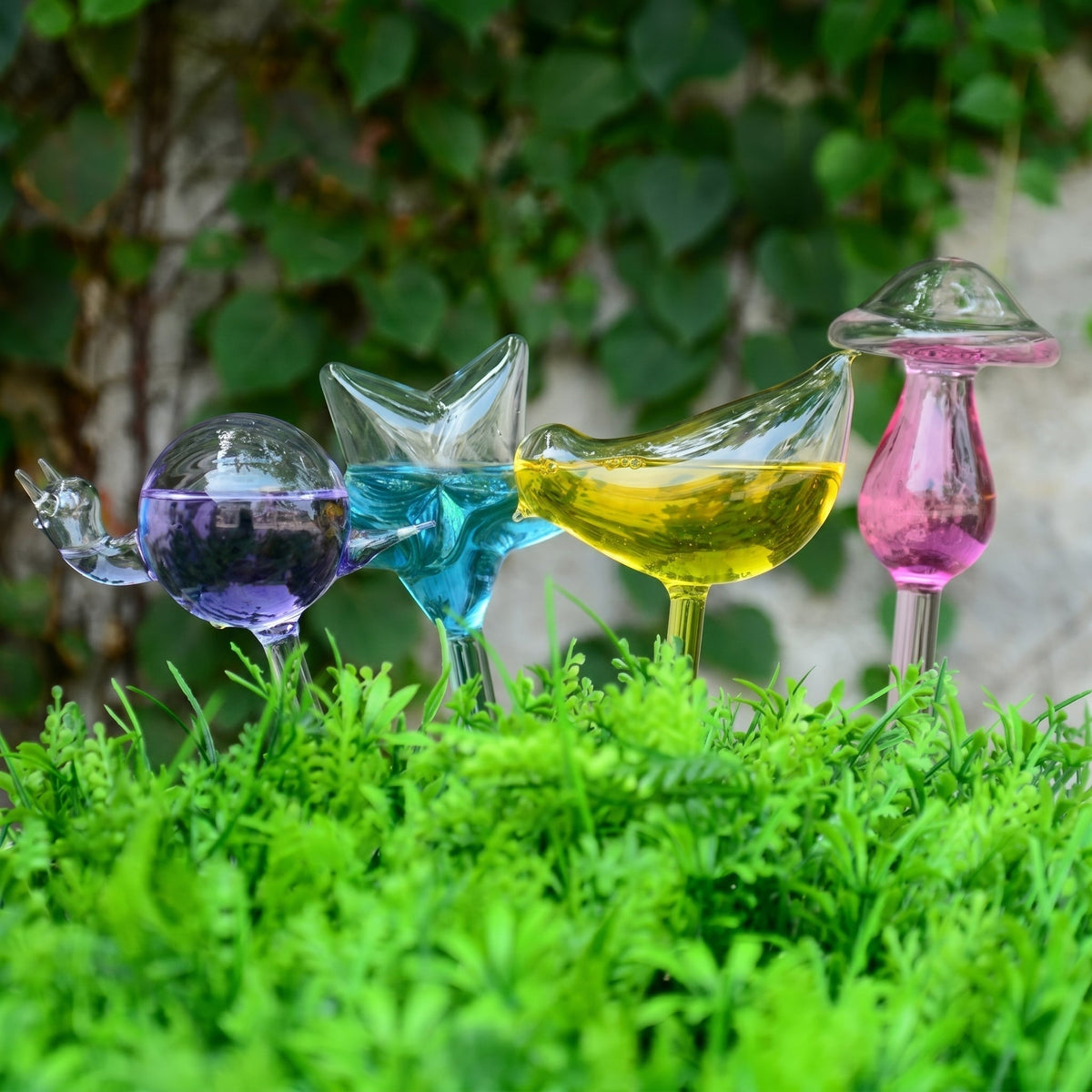 Helvano | Selbstbewässernder Glas-Blumentopf für Zimmerpflanzen