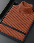 Helvano | Rippstrick-Pullover mit Stehkragen für Herren
