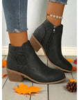 Helvano | Cut-out Stiefeletten mit niedrigem Absatz für Damen