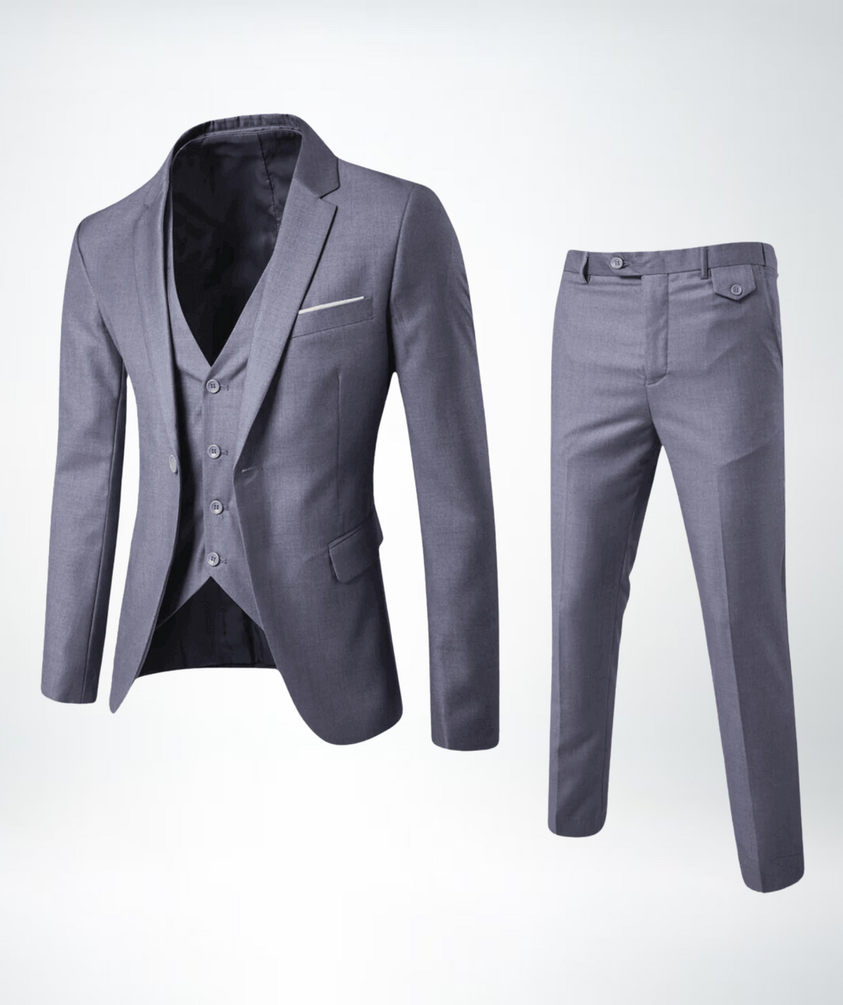 Helvano | Slim-Fit Business-Anzug für Herren 2-teilig
