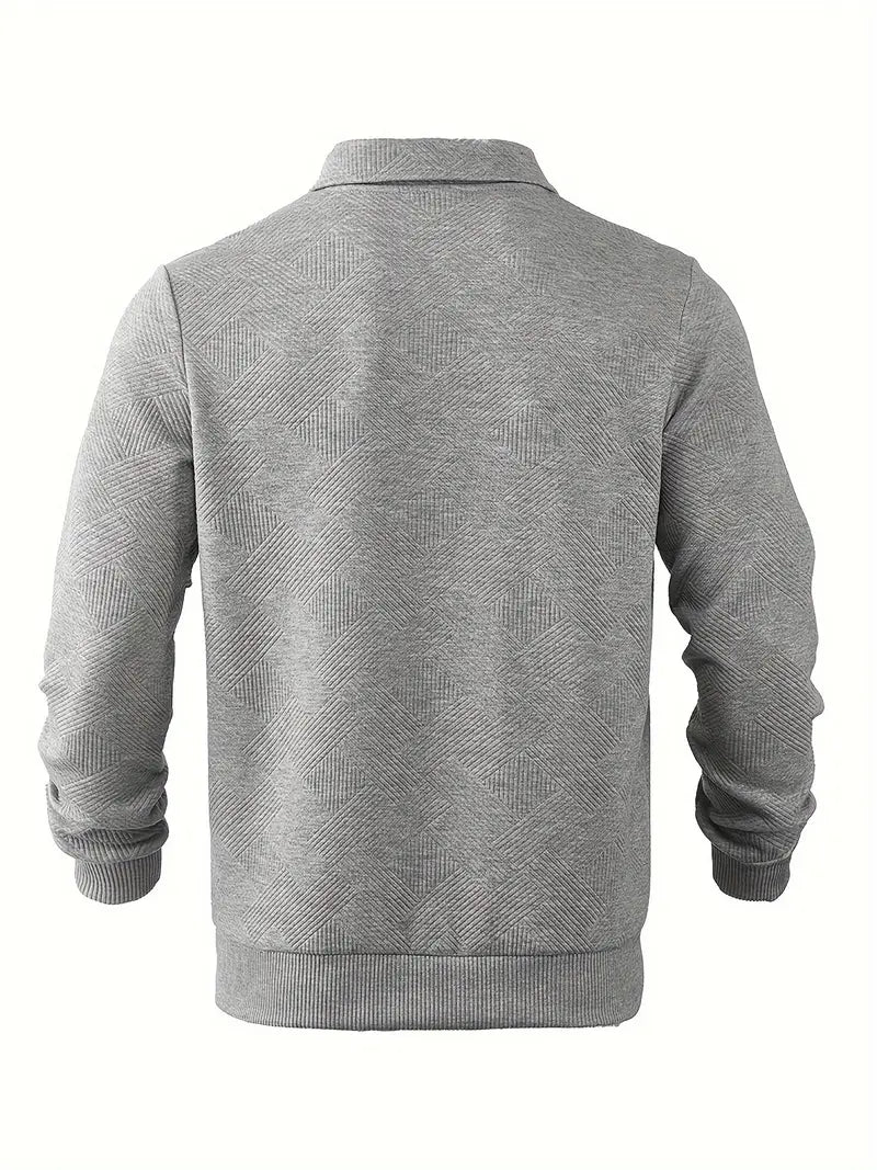 Helvano | Leichter Strickpullover mit Reissverschluss für Herren