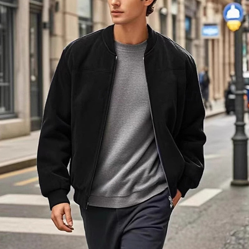 Helvano | Herren-Stehkragenjacke mit Reissverschluss