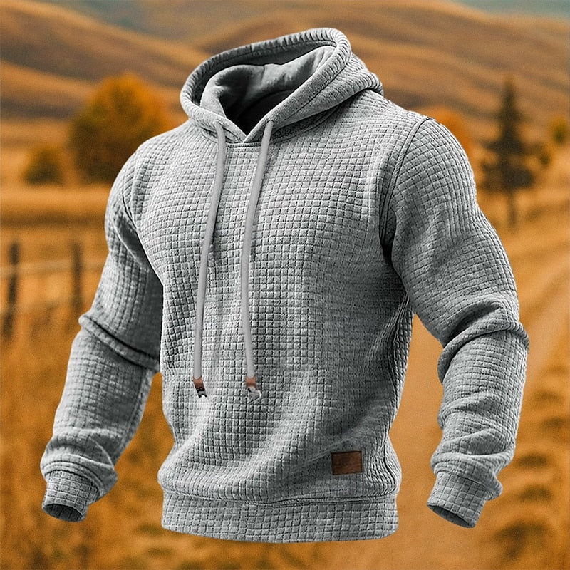 Helvano | Strukturierter Hoodie für Herren