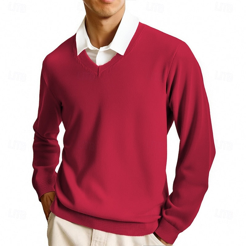 Helvano | Strickpullover mit V-Ausschnitt für Herren