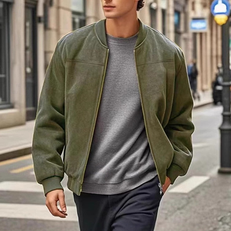 Helvano | Herren-Stehkragenjacke mit Reissverschluss
