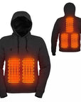 Helvano | Beheizter Unisex-Hoodie in Schwarz