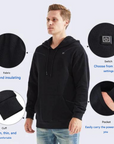 Helvano | Beheizter Unisex-Hoodie in Schwarz