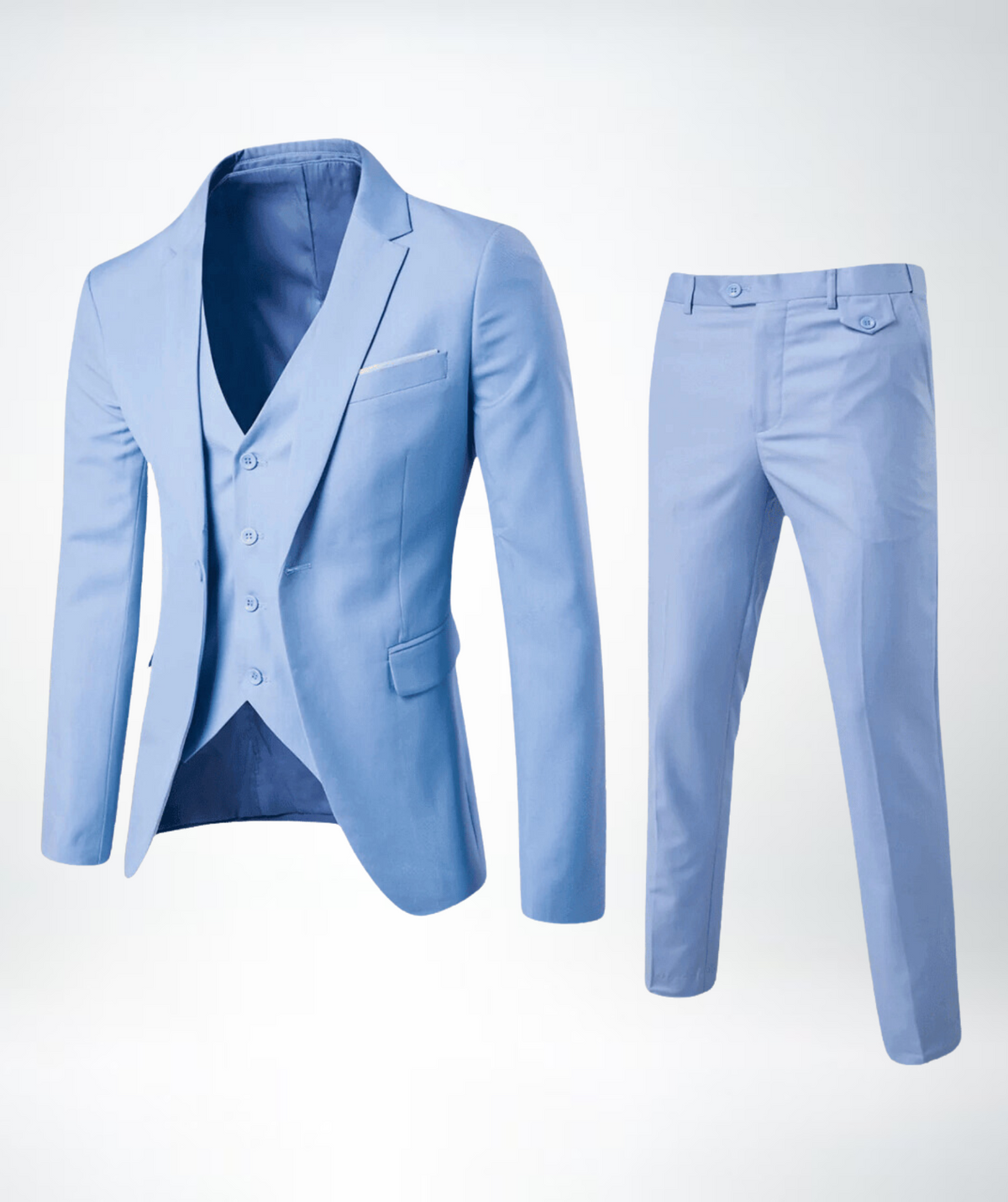 Helvano | Slim-Fit Business-Anzug für Herren 2-teilig