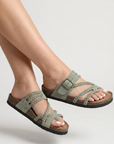 Helvano | Geflochtene Kork-Sandalen für Damen