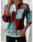 Helvano | Damen Half-Zip Sweatshirt im Colorblock-Look