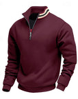 Helvano | Troyer Strickpullover mit Stehkragen für Herren
