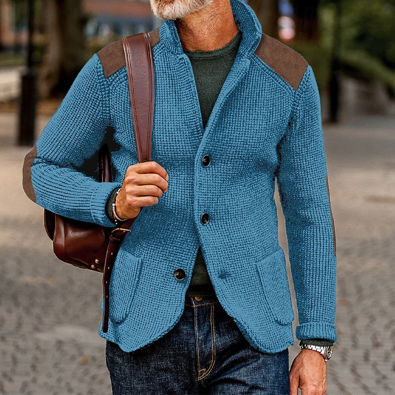 Helvano | Strukturierte Strickjacke für Herren