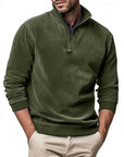 Helvano | Troyer-Sweatshirt mit Stehkragen für Herren