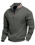 Helvano | Troyer Strickpullover mit Stehkragen für Herren