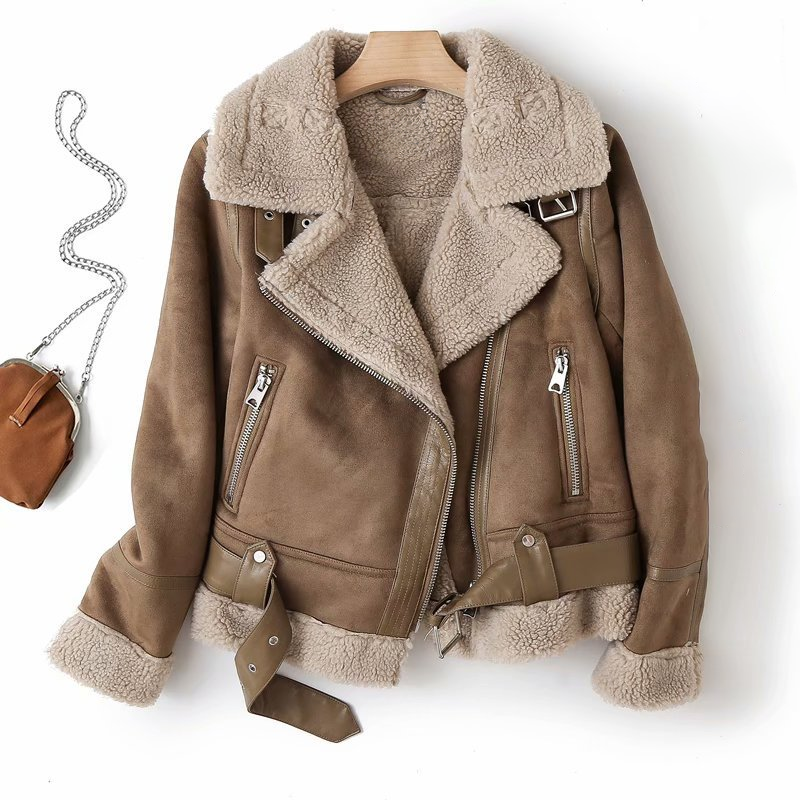 Helvano | Sherpa-Fleece-Bomberjacke für Damen