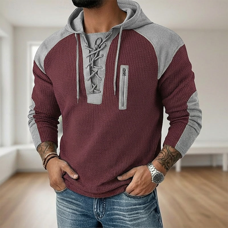 Helvano | Hoodie mit Schnürung für Herren