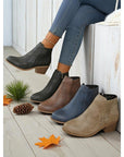 Helvano | Cut-out Stiefeletten mit niedrigem Absatz für Damen