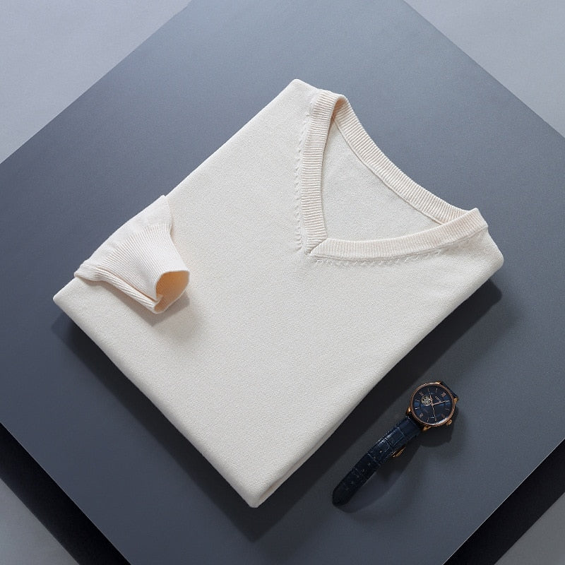 Helvano | Strickpullover mit V-Ausschnitt für Herren