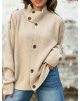 Helvano | Strickjacke mit Stehkragen für Damen