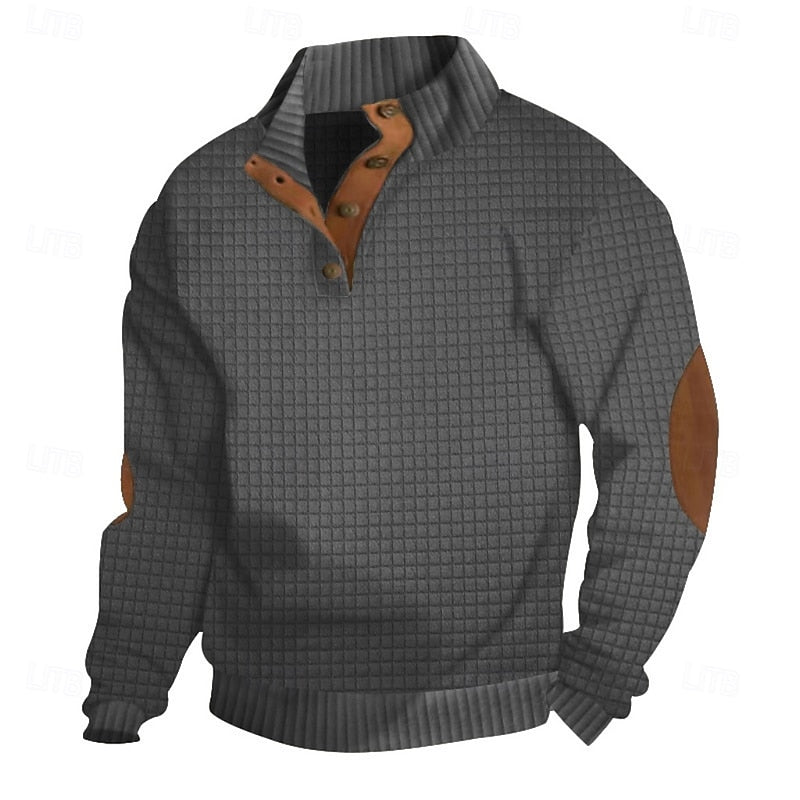 Helvano | Strickpullover mit Stehkragen für Herren