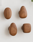 Helvano | Runde Wandhaken aus Holz im 2er-Set