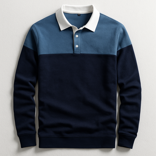 Helvano | Langarm-Poloshirt für Herren
