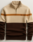 Helvano | Herren-Pullover mit Zip-Kragen