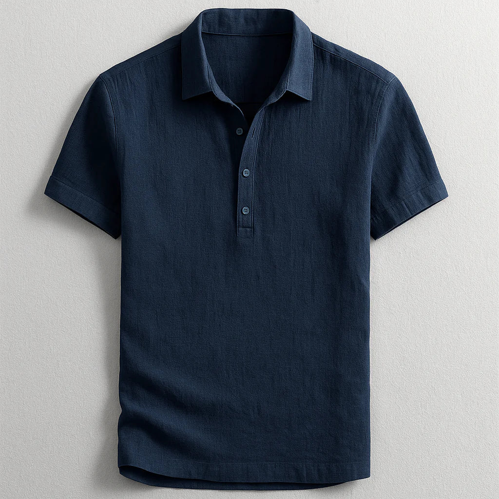 Helvano | Leinen-Poloshirt für Herren