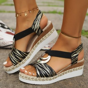 Helvano | Damen Keilsandalen mit Absatz