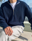 Helvano | Herren Troyer-Pullover mit Zip
