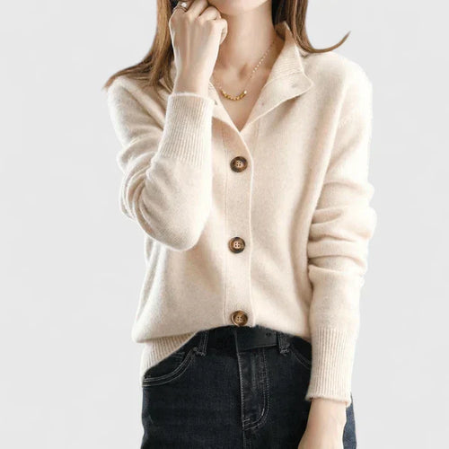 Helvano | Strickjacke mit Kragen für Damen