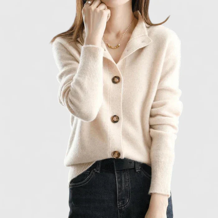 Helvano | Strickjacke mit Kragen für Damen