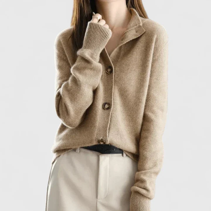 Helvano | Strickjacke mit Kragen für Damen