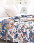 Helvano | Baumwoll-Überwurf mit Quasten im Boho-Stil