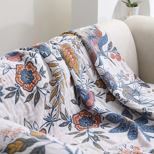 Helvano | Baumwoll-Überwurf mit Quasten im Boho-Stil
