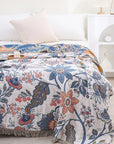 Helvano | Baumwoll-Überwurf mit Quasten im Boho-Stil