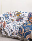 Helvano | Baumwoll-Überwurf mit Quasten im Boho-Stil