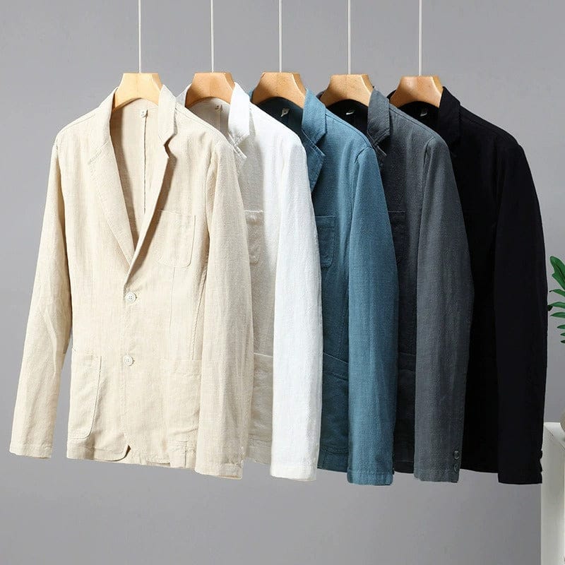 Helvano | Herren Leinen-Blazer regular